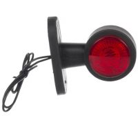 Luz de sinalização LED, 12-24V, 95x89x49.5mm,
