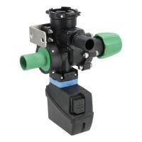 Válvula de controlo principal elétrica com válvula de pressão máxima ajustável e acoplamento de garfo T5 150l/m 20 bar