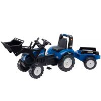 TRATOR NH T8 COM CARREGADOR E REBOQUE