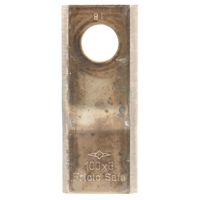 Lâmina de gadanheira esq./dir. 98x40x3 mm diâmetro Ø19 mm, adequada para AMA/Galfre/Marangon, embalagem de 25