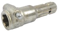Adaptador PTO - Estria Femea 1 3/8'' - 6 x Male spline 1 3/8'' - 6 Com Quick Release Pin.