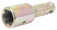 Adaptador PTO - Estria Femea 1 3/8'' - 6 x Male spline 1 1/8'' - 6 Com