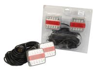 LED Conjunto de iluminação, Funções: 4, Travão / Traseiro / Pisca / Chapa de matricula, Comprimento do Cabo:12M, 12V