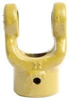 Forquilha de escatel (Dimensão da cruzeta: 22 x 54.8mm) Diametro Ø1'', Key Size: 1/4''.