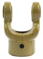 Forquilha de escatel (Dimensão da cruzeta: 22 x 54.8mm) Diametro Ø25mm, Tamanho de chave em: 8mm.