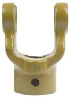 Forquilha de escatel (Dimensão da cruzeta: 27 x 74.5mm) Diametro Ø30mm, Tamanho de chave em: 8mm.