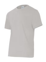 T-Shirt de Manga Curta Cinzento Pérola 3XL