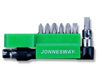 Jogo porta bits com 8 pcs 1/4" Jonnesway S08H208S