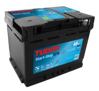 Bateria Tudor EFB TL600 60Ah 640A +D 242x175x190