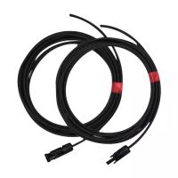 JOGO DE 2 CABOS MC4 (1M+1F) DE 10 METROS PARA CONECTAR O PAINEL SOLAR AO REGULADOR MARLEC