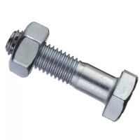 PARAFUSO CABEÇA SEXTAVADA 12X80 GALVANIZADO 8.8 FP BLISTER DE 10