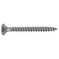 PARAFUSO AGLOMERADO CABEÇA PLANA 05X40 GALVANIZADO (BLISTER DE 100)