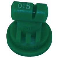 Bico anti-deriva, venturi, jato plano único TTI 110° 015, plástico, verde, TeeJet