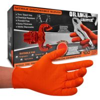 Luvas Nitrilo com Relevo Orange Gripper Tamanho XL