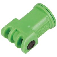 Bico anti-deriva, venturi, jato duplo plano AITTJ 110° 15, plástico, verde claro, TeeJet