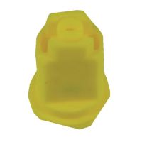 Bico anti-deriva, venturi, jato plano único AIXR 110° 02, plástico, amarelo, TeeJet