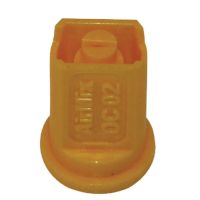 Bico anti-deriva AMOC 80° 02 de plástico amarelo Agrotop
