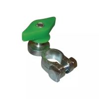 TERMINAL DE BATERIA - VERDE M10 LATÃO COM PORCA BORBOLETA