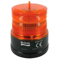 Farol rotativo LED, âmbar, magnético, Ø 108mm x 126mm, bateria, 20 LEDs, Britax