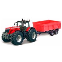 Massey Ferguson 8700 com reboque basculante