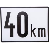 Sinalização de velocidade do veículo, plástico