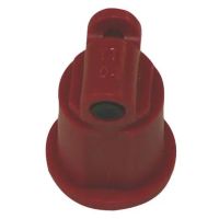 Bico anti-deriva, venturi, jato plano único TTI 110° 04, plástico, vermelho, TeeJet