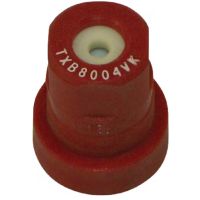 Bico padrão, jato cónico TXB 80° 04, cerâmica, vermelho, TeeJet
