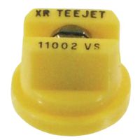 Bico padrão, duplo, jato plano XR 110° 02, aço inoxidável, amarelo, TeeJet