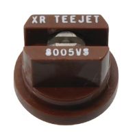 Bico padrão, duplo jato plano XR 80° 05, aço inoxidável, castanho, TeeJet