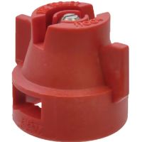 Bico padrão, duplo, jato plano XRC 110° 04, aço inoxidável, vermelho, TeeJet