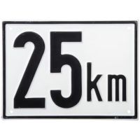 Sinalização de velocidade do veículo, metal