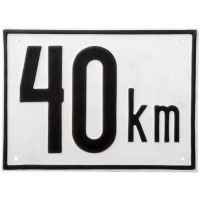 Sinalização de velocidade do veículo, metal