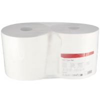 Rolo de papel branco, 28cm x 1000m, 1 folha, diâmetro exterior 330mm, 2 rolos