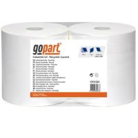 Rolo de papel branco, 23cm x 250m, 2 folhas, Ø exterior 270mm, relevo acolchoado. Pacote de 2 rolos,