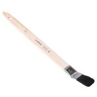 Pincel curvo de reparação Lyonse, estrela III, preto, cerdas de porco, 21 mm