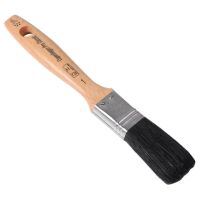 Pincel plano clássico 5 estrelas, pelo de porco preto 25 mm