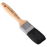Pincel plano clássico 5 estrelas, pelo de porco preto 38 mm