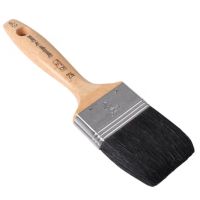 Pincel plano clássico 5 estrelas, pelo de porco preto 65 mm
