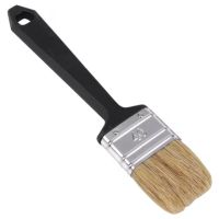 Pincel plano descartável, pelo de porco branco, tamanho 40