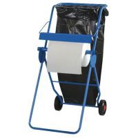 Dispensador de papel-toalha de chão com porta sacos