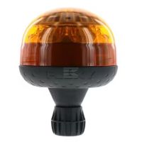 Farol LED, 9W, 10-30V, âmbar, montagem em poste flexível Autoblok. Dupla intermitência, Ø128 mm x 172 mm, VENUS
