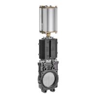 Válvula faca 8" com acionamento pneumático