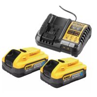 PACK DE 2 BATERIAS POWERSTACK XR 18V 5AH LI-ION + CARREGADOR DEWALT