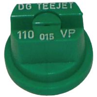 Bico padrão, duplo, jato plano DG 110° 015, plástico, verde, TeeJet