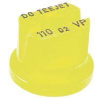 Bico padrão, duplo, jato plano DG 110° 02, plástico, amarelo, TeeJet