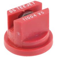 Bico padrão, duplo, jato plano DG 110° 04, aço inoxidável, vermelho, TeeJet