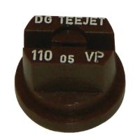 Bico padrão, duplo, jato plano DG 110° 05, plástico, castanho, TeeJet