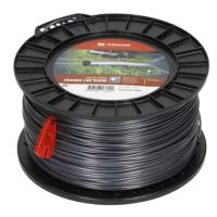 Fio de corte, 2,5 mm x 236 m, quadrada, cinzenta, Titanium Power da
