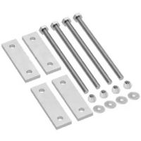 Conjunto de suportes para barra de tração com estrutura em A.