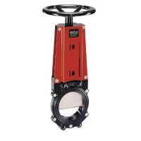 Válvula de guilhotina de DN200mm com volante de acionamento